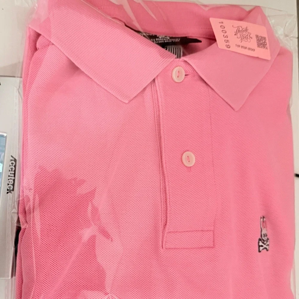Psycho Bunny Polo Shirt Mens 7 XXL Pink Good Pima Cotton Short Sleeve Logo